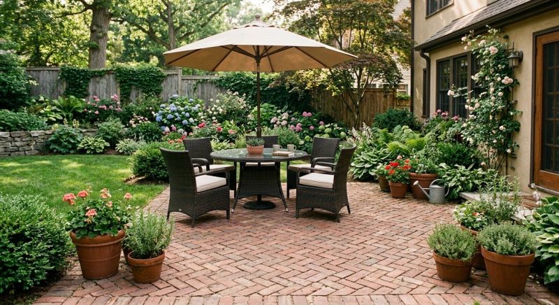 Patio Brick Installation in Manchester, NH